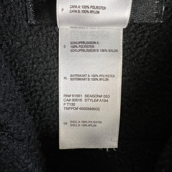 Y2K North Face Denali Fleece Jacket Womans Medium Armpit Zip Black Retro 2000s - Picture 5 of 8